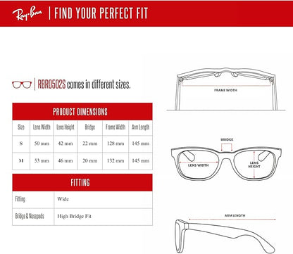 Ray-Ban Wayfarer Reverse RBR0502S Square Sunglasses for Men for Women +BUNDLE with ACCESSORY EYEWEAR KIT