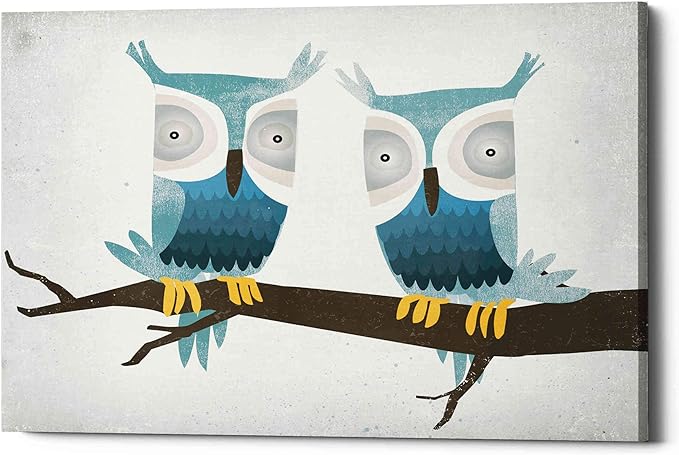 Epic Graffiti 'Tan Owls Bright' by Ryan Fowler, Canvas Wall Art, 54"x40"