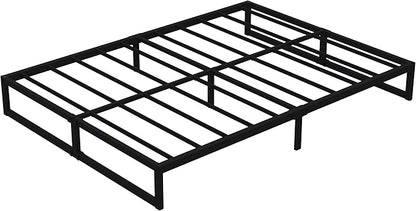 9 Inch Queen Size Bed Frame Heavy Duty Steel Slat Support Metal Platform Queen Bed Frame No Box Spring Needed, Easy Assembly, Black