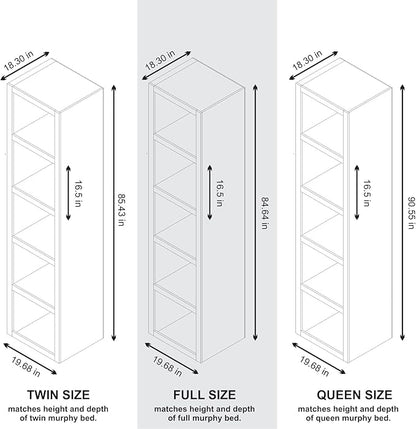 Oakland Living White 85-in Tall Wooden Bookcase Shelf