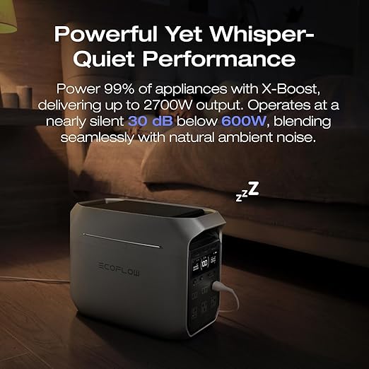 EF ECOFLOW Solar Generator DELTA 3 Plus with 400W Solar Panel (2024 New), 1000W Solar Input, LFP(LiFePO4) Battery, Portable Power Station for Home Backup Power, Camping & RVs