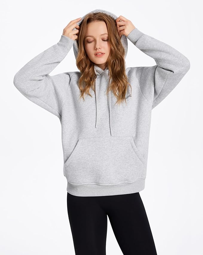 XPUDAC Matching Hoodie for Dogs and Humans Womens Hoodie Oversized Fleece Sweatshirts Long Sleeve Sweaters Pullover Fall Winter Clothes with Pocket, Grey, Medium