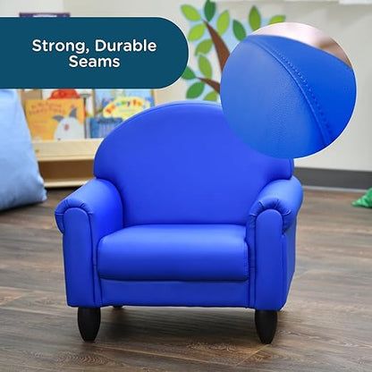 Children's Factory As We Grow Toddler Chair, Flexible Seating for Daycare or Preschool, Kids Reading Couch, Playroom Furniture, Blue
