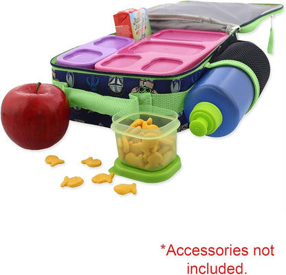Star Wars Mandalorian Baby Yoda Boy's Girl's Adult Soft Insulated School Lunch Box (One Size, Blue/Green)
