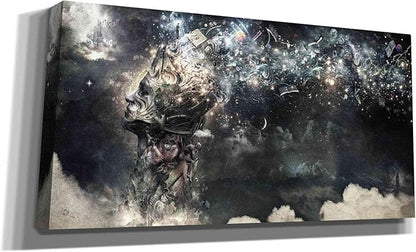 Epic Graffiti 'Coma' by Cameron Gray, Canvas Wall Art, 12"x24"