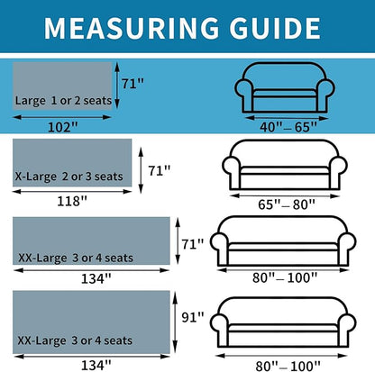 HAOMAIJIA Boho Sofa Covers Couch Covers for 2 Cushion Couch Sofa Pet Friendly Soft Thick Non Slip Couch Cover for Dogs Washable Sectional Couch Covers L Shape Furniture Protecto (XF-Black, 71"x102")