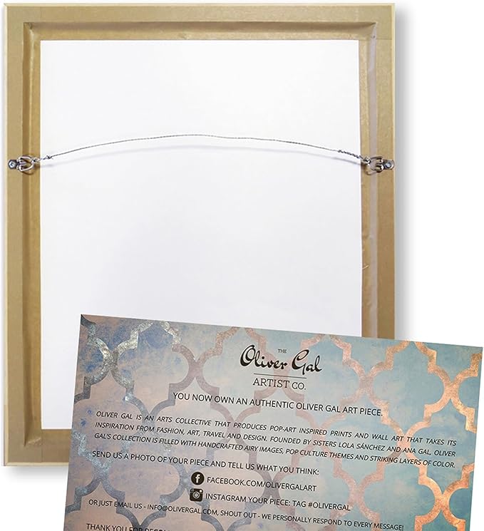 The Oliver Gal Artist Co. Floral and Botanical Wall Art Canvas Prints 'Shabby Chic Romance' Florals, 54x36, Pink, Brown
