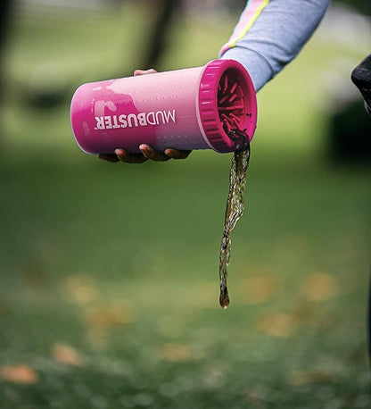 Dexas MudBuster Portable Dog Paw Cleaner, Pink Large Pet Supplies and Accessories