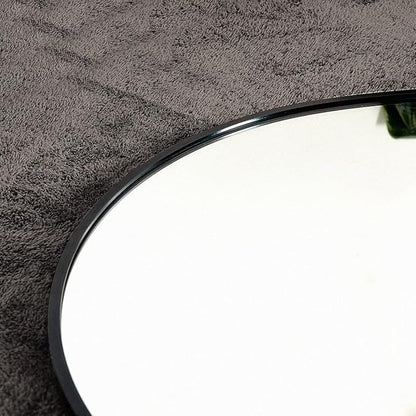 Floor Mirror, 90"×46" Arched Full Length with Stand, Standing, Full Body, Large, Wall, Freestanding, Aluminum Frame - Black