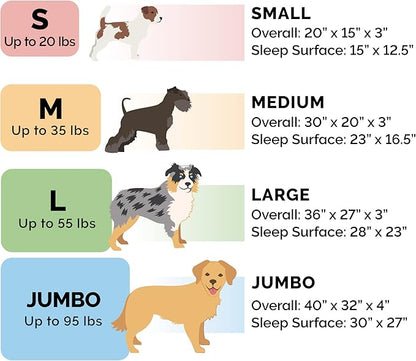 Furhaven Pillow Dog Bed for Large Dogs w/ Removable Bolsters & Washable Cover - Plush & Suede Sofa - Deep Pool, Jumbo/XL