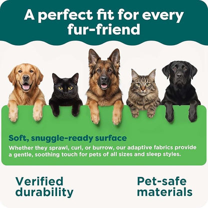 Furhaven Orthopedic Dog Bed for Large Dogs w/ Removable Washable Cover, For Dogs Up to 150 lbs - Ultra Plush Faux Fur & Suede Luxe Lounger Contour Mattress - Gray, Jumbo Plus/XXL