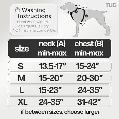 TUG Grab Dog Harness | Integrated Traffic Leash Magnetically Attached for Quick Control (Small/Black)