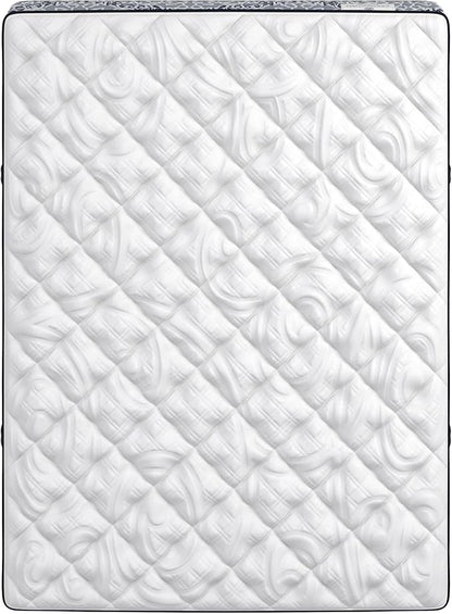 Kingsdown Cushion Firm Hybrid Mattress Queen Cooling Gel Memory Foam Layer Multi-Layered Motion Isolation Cool Sleep Quilted Top Luxury Mattresses, 13.5-Inch Passions Merridale