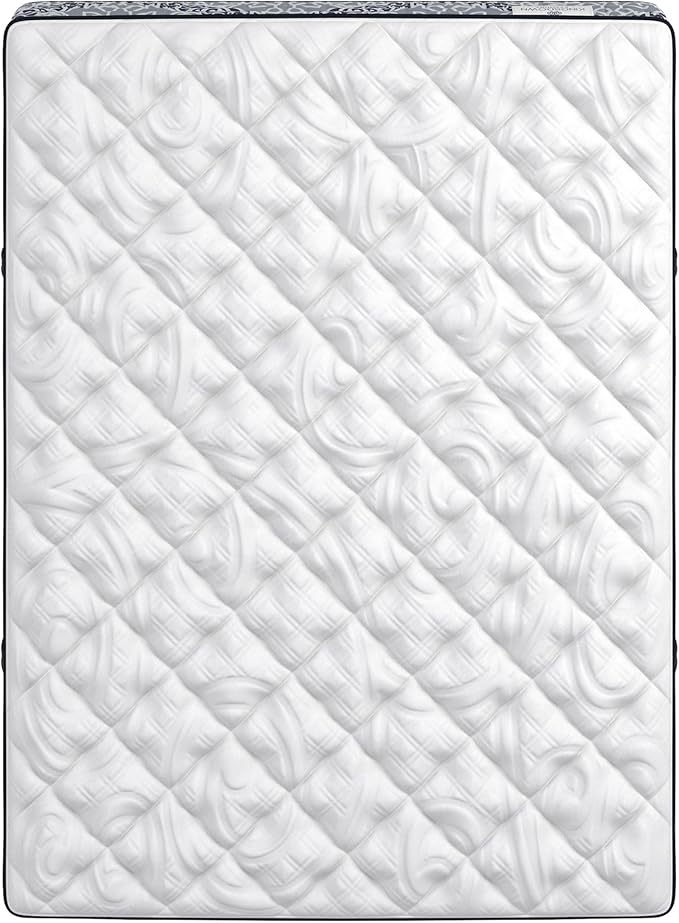 Kingsdown Firm Hybrid Mattress Full Cooling Gel Memory Foam Layer Multi-Layered Motion Isolation Cool Sleep Quilted Top Luxury Mattresses, 13.5-Inch Passions Merridale