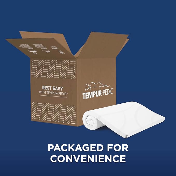 Tempur-Pedic TEMPUR Supreme 3-Inch Mattress Topper, Medium Firm, California King, White