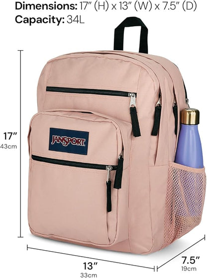 JanSport Laptop Backpack - Computer Bag with 2 Compartments, Ergonomic Shoulder Straps, 15” Laptop Sleeve, Haul Handle - Happy Hearts Black