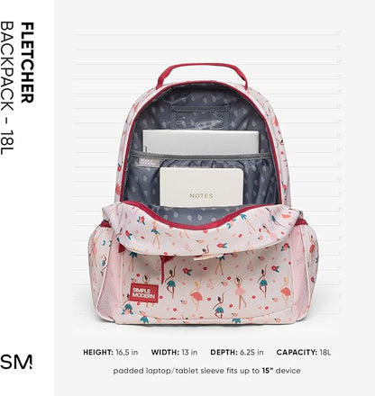 Simple Modern Large Disney Kids Backpack for School Girls and Boys | Elementary Backpack for Teen | Fletcher Collection | Kids - 16" tall | Tropical Stitch