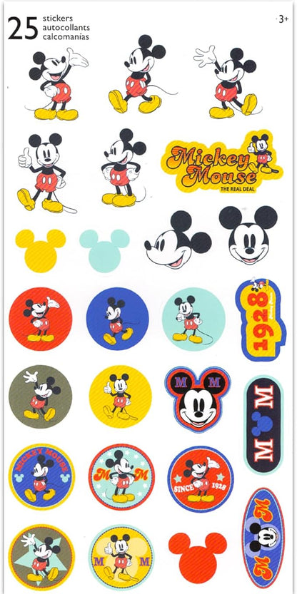 Disney Mickey Mouse Pen Set - 3 Pc Mickey, Donald, Goofy Ballpoint Pens Gift Bundle for Kids Plus Stickers, More | Mickey and Friends School Supplies, Office Supplies
