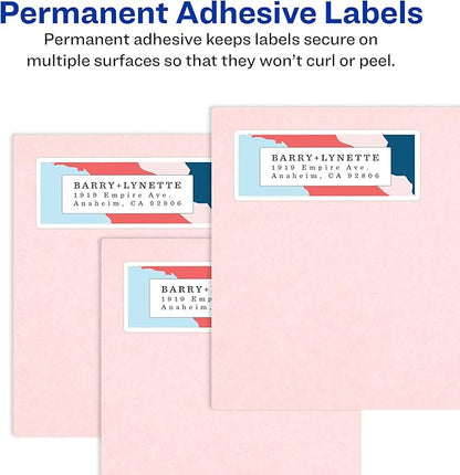 Avery Shipping Labels with TrueBlock Technology, 4" x 6", White, Permanent, 6 Packs for 120 Labels Total (45292)