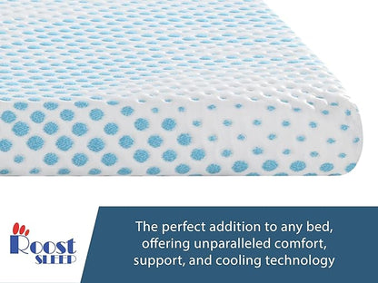 Cool Cloud Supreme 3 Inch Gel Memory Foam Full Mattress Topper – Cooling, Ventilated Design for Back and Pressure Relief
