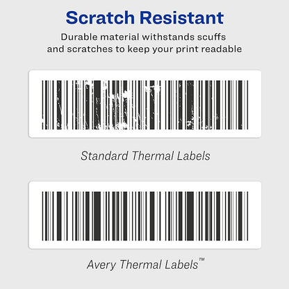 Avery Direct Thermal Address Labels, 1-1/8" x 3-1/2", White, Comparable to DYMO 30252, 350 Blank Labels per Roll, 2 Rolls, 700 Total (4183)