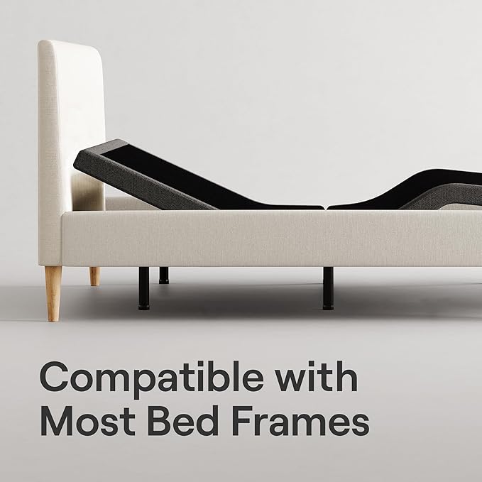 Nectar Ultra Full Adjustable Base & 15” Mattress - Head & Foot Incline - Medium Firm Memory Foam - Cooling Upgrade - 3 Massage Settings - 365-Night Mattress Trial