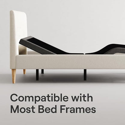 Nectar Ultra Full Adjustable Base & 15” Mattress - Head & Foot Incline - Medium Firm Memory Foam - Cooling Upgrade - 3 Massage Settings - 365-Night Mattress Trial