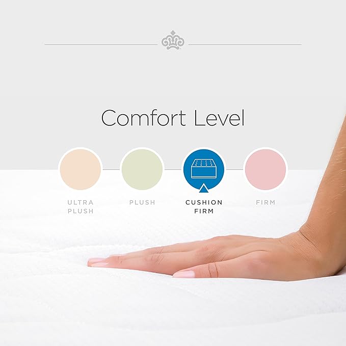 Kingsdown Cushion Firm Hybrid Mattress Twin XL Cooling Gel Memory Foam Layer Multi-Layered Motion Isolation Cool Sleep Quilted Top Luxury Mattresses, 13.5-Inch Passions Merridale