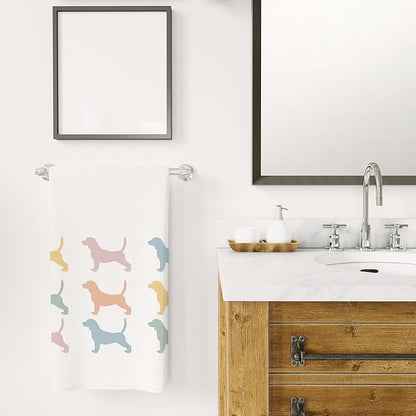 Beagle Kitchen Hand Towels - Tea Towels, Gifts for Women, Dog Decor, Mom Gifts, Decorative Bathroom Towels, 1624 Inches