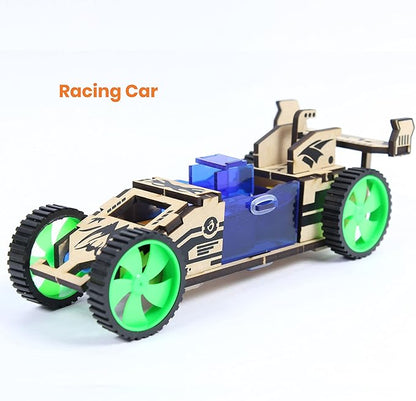 ButterflyEdufields 4in1 STEM Building Car Kits for Kids - DIY 3D Wooden Puzzle Toys, Educational STEM Gifts for Ages 6 to 12