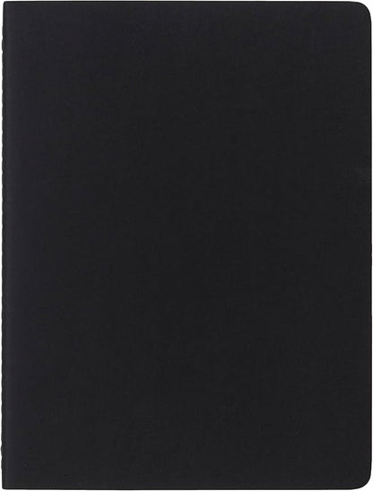 Moleskine Cahier Journal, Soft Cover, Large (5" x 8.25") Ruled/Lined, Black, 80 Pages (Set of 3)