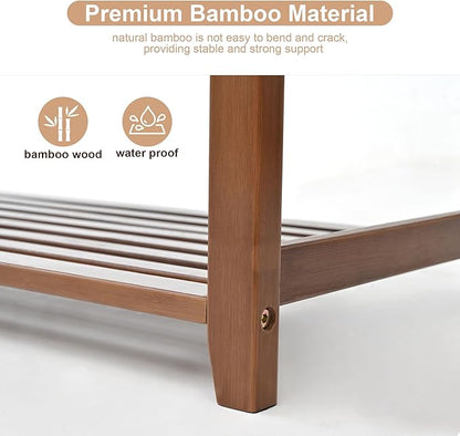 Shoe Rack with Cushion for Font Door Entrance, 27.6 in Shoe Bench with Storage for Entryway, Hallway, Bedroom, Living Room