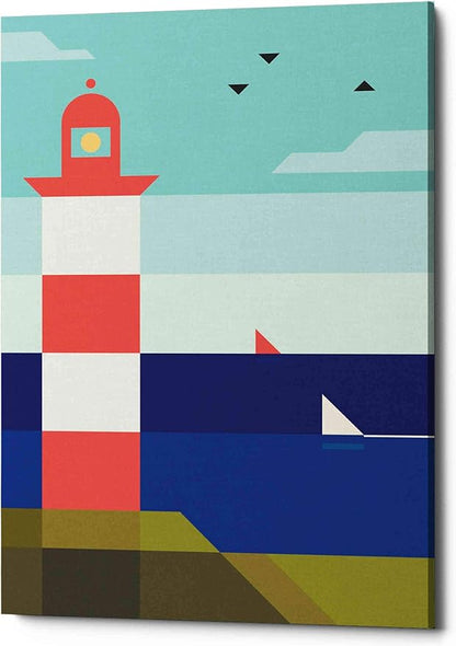 Epic Graffiti 'Lighthouse' by Antony Squizzato, Canvas Wall Art, 18"x26"