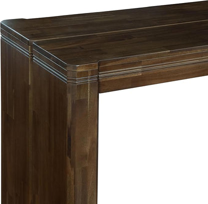 X12AS-0C8-27 - 14-Pc Dining Table Set contains an Extendable Rectangle Kitchen Table, 1 Coffee Table and 12 Polyester Fabric Dining Chairs, 39x120 Inch, Antique Walnut
