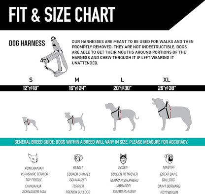 Wolfgang Heavy Duty Adjustable Dog Harness, Pull-Tested to Over 800 lbs for Walking & Training, Overland Print, Medium