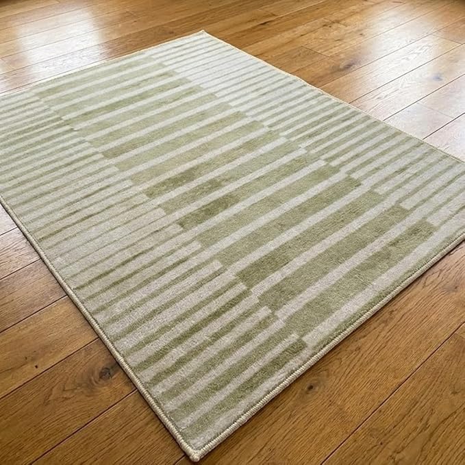 Muddy Mat짰 Creamline 3ft x 5ft Washable Area Rugs for Living Room, Bedroom & Dining Room ??Modern Soft Low Pile Non Slip Carpet ??Pet Friendly Waterproof Foldable Rugs for Home
