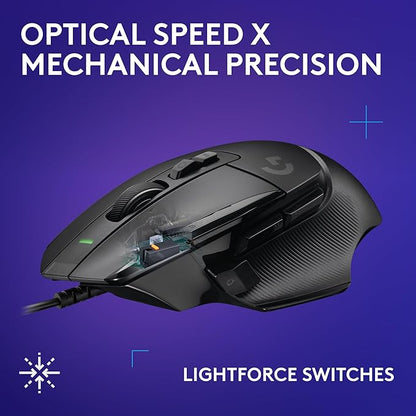 Logitech G502 X Wired Gaming Mouse + G515 TKL Wireless Gaming Keyboard (Tactile) Bundle: Black
