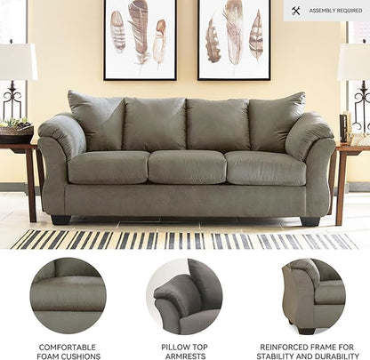 Signature Design by Ashley Darcy Casual Plush Sofa, Grayish Brown