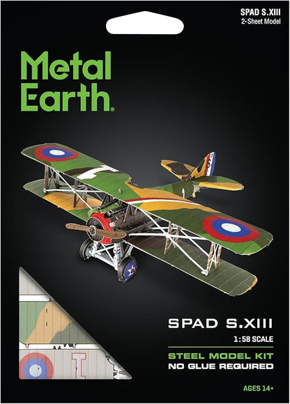 Metal Earth SPAD S.XIII 3D Biplane Metal Model Kit Fascinations