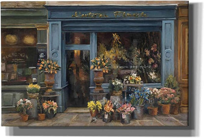 Epic Graffiti 'Lartisan Fleuriste' by Marilyn Hageman, Canvas Wall Art, 18"x12"