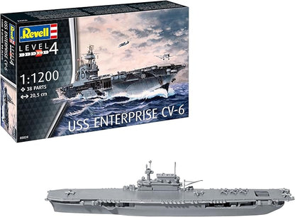 Revell 05824 USS Enterprise CV-6 1:1200 Scale Unbuilt/Unpainted Plastic Model Kit
