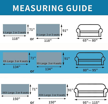 LUFEIJIASHI Boho Couch Covers for Sofa Non Slip Sofa Covers Washable Couch Covers for 3 Cushion Couch Sofa Pet Friendly Sectional Couch Cover Blanket Furniture Protector for Dogs (Grey, 91"x134")