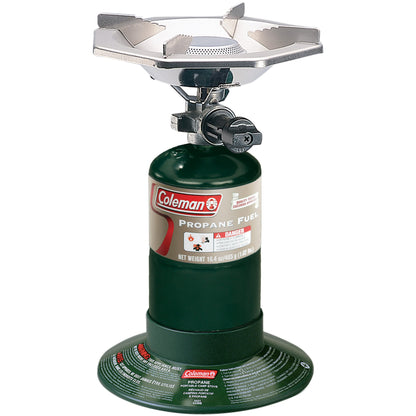 Coleman BottleTop Propane Stove with Adjustable Burner, Portable Camping/Backpacking Cooker with 7650 BTUs of Power for Camping, Tailgating, Grilling, & More