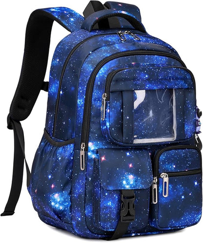 Kids Backpack for Girls Boys School Bags for Middle School Students Book Bag for Elementary Primary Kawaii Ita Backpack, Galaxy Astronaut