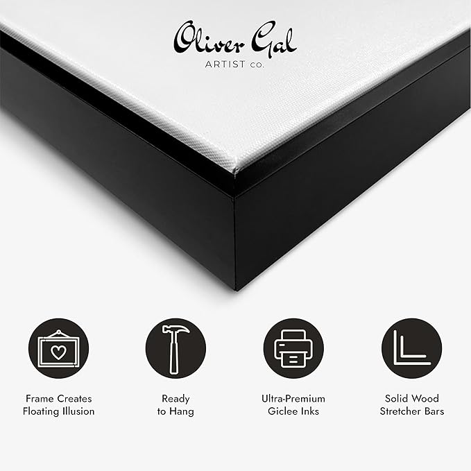 The Oliver Gal Artist Co. Drinks and Spirits Wall Art Framed Canvas Prints 'Champagne Mind Glitter' Champagne