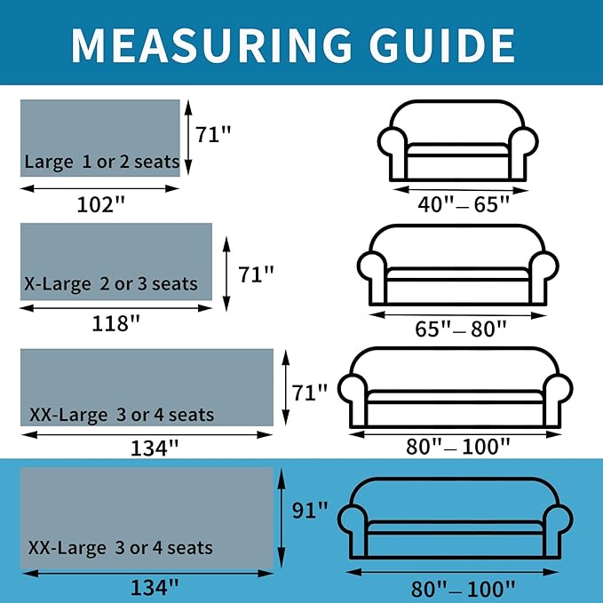 HAOMAIJIA Boho Sofa Covers Couch Covers for 3 Cushion Couch Sofa Pet Friendly Soft Thick Non Slip Couch Cover for Dogs Washable Sectional Couch Covers L Shape Furniture Protector (Grey, 91"x134")