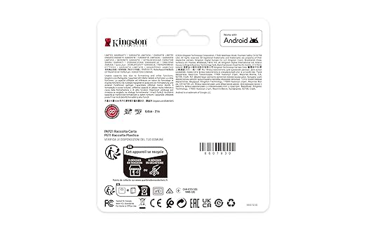 Kingston 64GB Canvas Select Plus microSD Card | Up to 100MB/s | Class 10, UHS-I, U1, V10, A1 | SDCS3/64GB