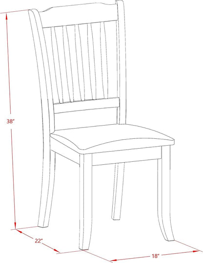 East West Furniture LGDA7-LWH-C 7 Piece Modern Dining Table Set Consist of a Rectangle Wooden Table with Butterfly Leaf and 6 Linen Fabric Dining Room Chairs, 42x84 Inch, Linen White
