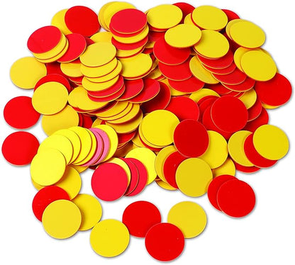 Learning Resources Two-Color Counters, Red/Yellow, Educational Counting, Sorting, and Patterning, Family Counters, Set of 200, Grades K+, Ages 5+