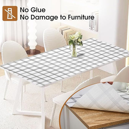 Beautysaid Shelf and Drawer Liner for Kitchen Cabinet, Non Adhesive Non Slip Shelf Paper Waterproof Washable Thickened for Dresser Pantry Shelve Bathroom Protector Liner(Plaid,23.6 in x 20 FT)